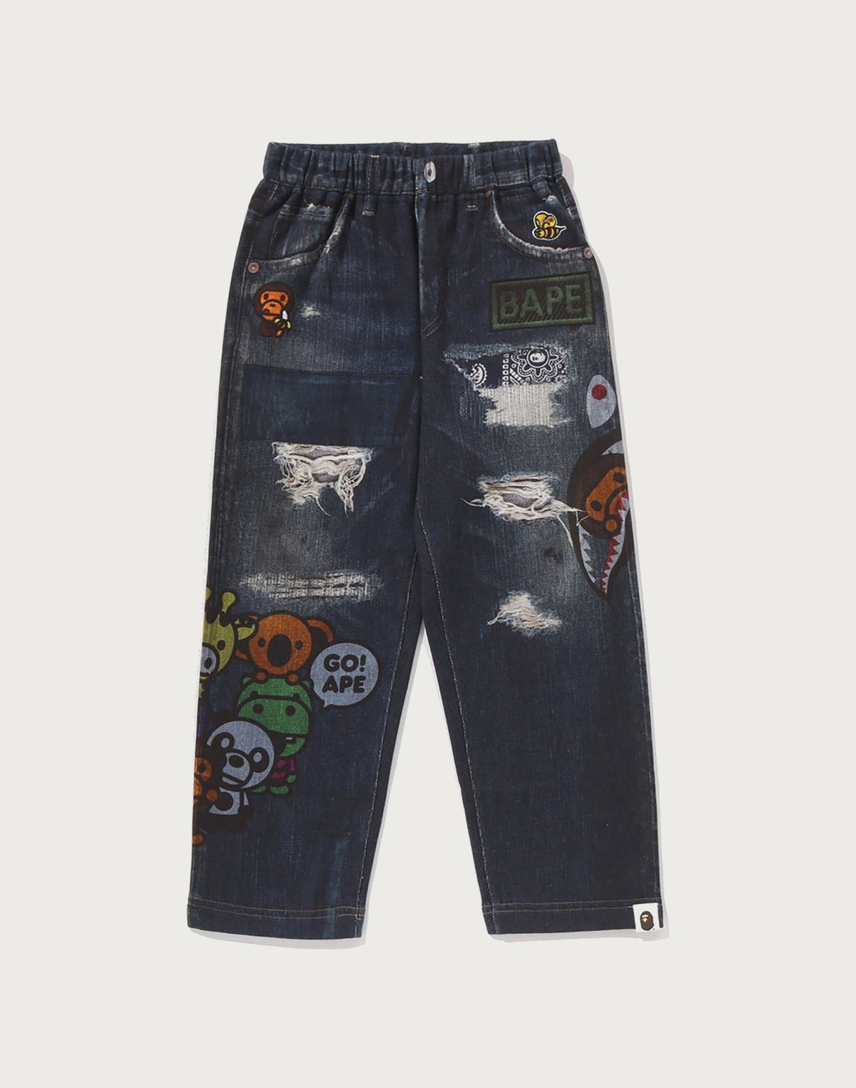 BABY MILO FRIENDS DENIM PRINT SWEAT PANTS KIDS