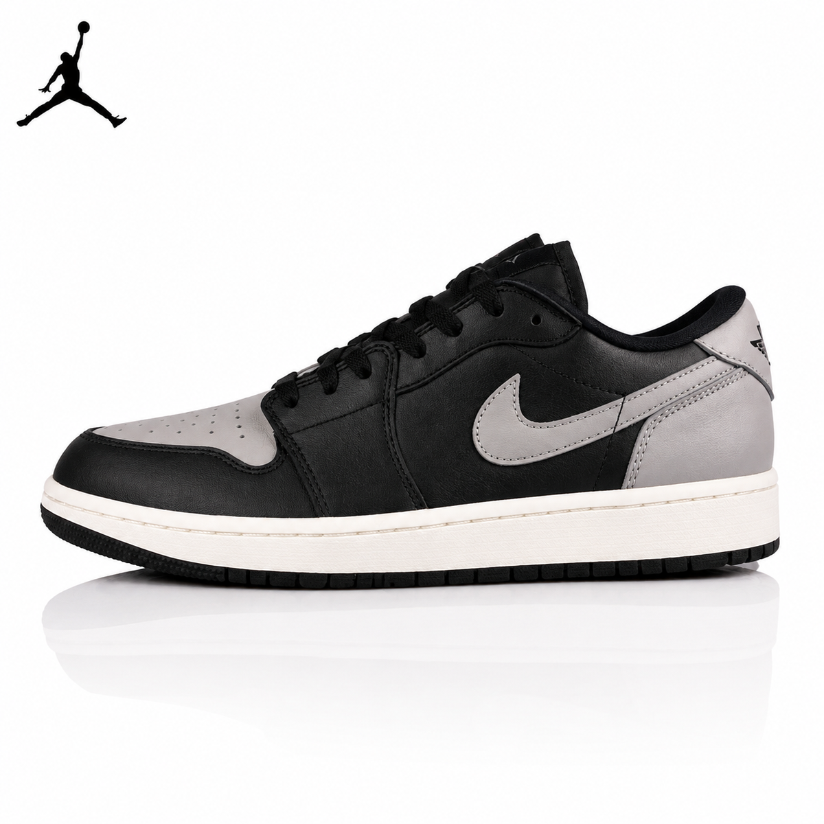 Air Jordan 1 Low Black/Grey Unisex Sneakers DD9315-001