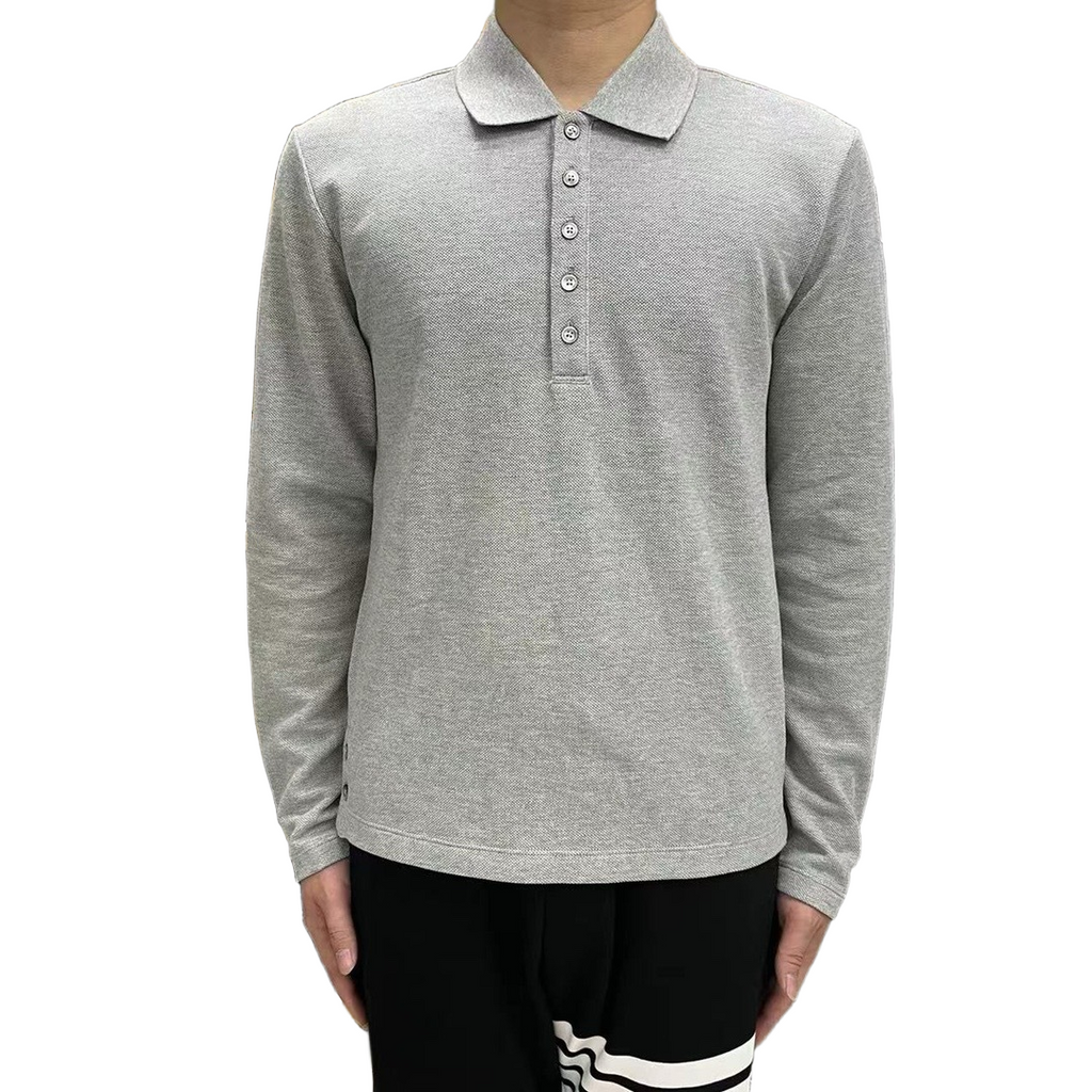 Lapel long-sleeved T-shirt | Thom Browne