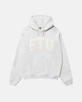 STU APPLIQUE HOODIE WHITE