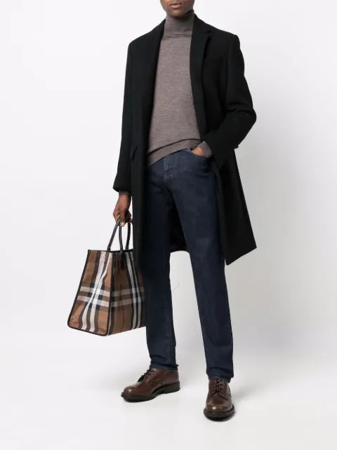 Cruciani roll-neck cashmere-silk jumper