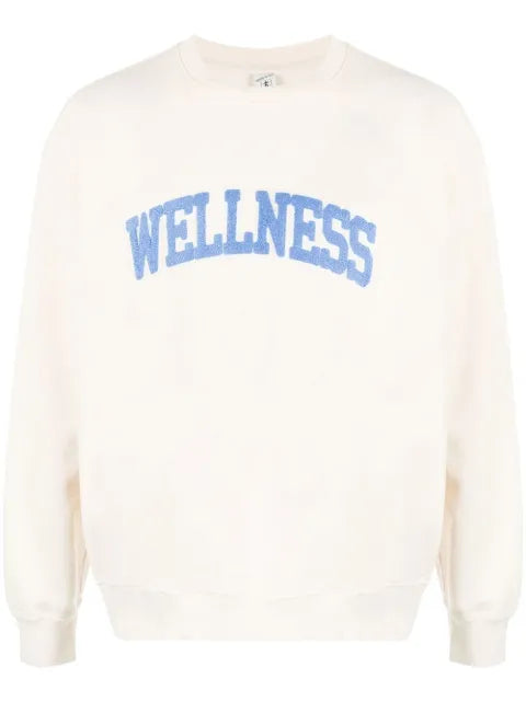 Sporty & Rich Wellness-appliquÃ© cotton sweatshirt
