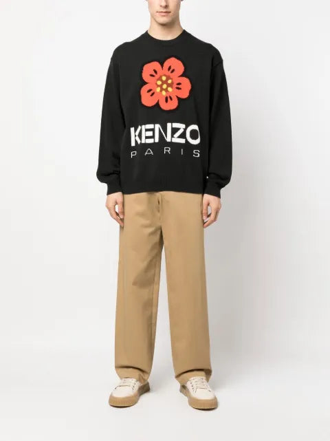 Kenzo Boke Flower intarsia-knit jumper