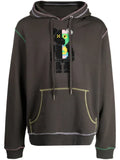 Mostly Heard Rarely Seen 8-Bit bear-print cotton hoodie