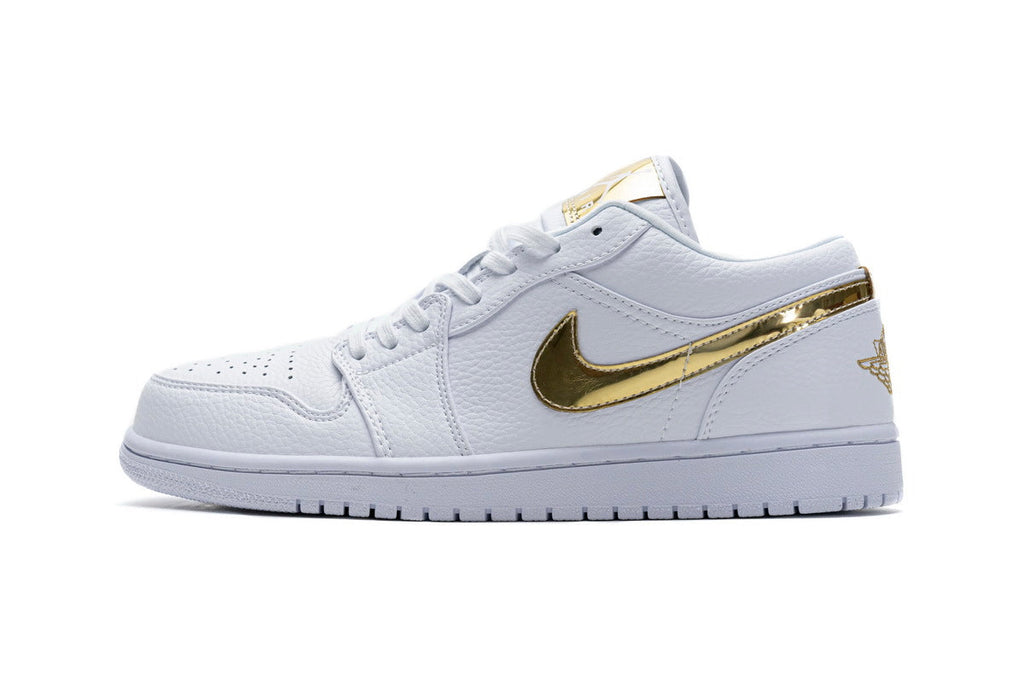 Air Jordan 1 Low White Metallic Gold Reps Sneaker CZ4776-100