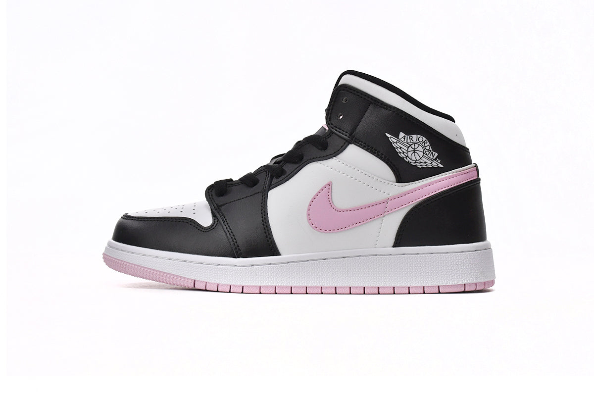 Jordan 1 Mid White Light Arctic Pink Reps Sneakers 555112-103