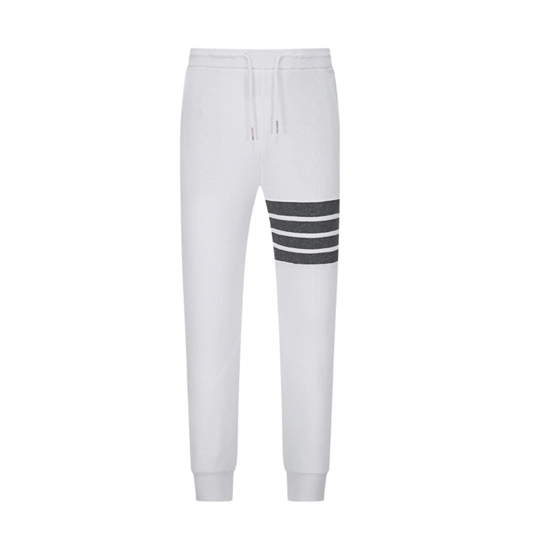 Thom Browne Style Four-Bar Sweatpants