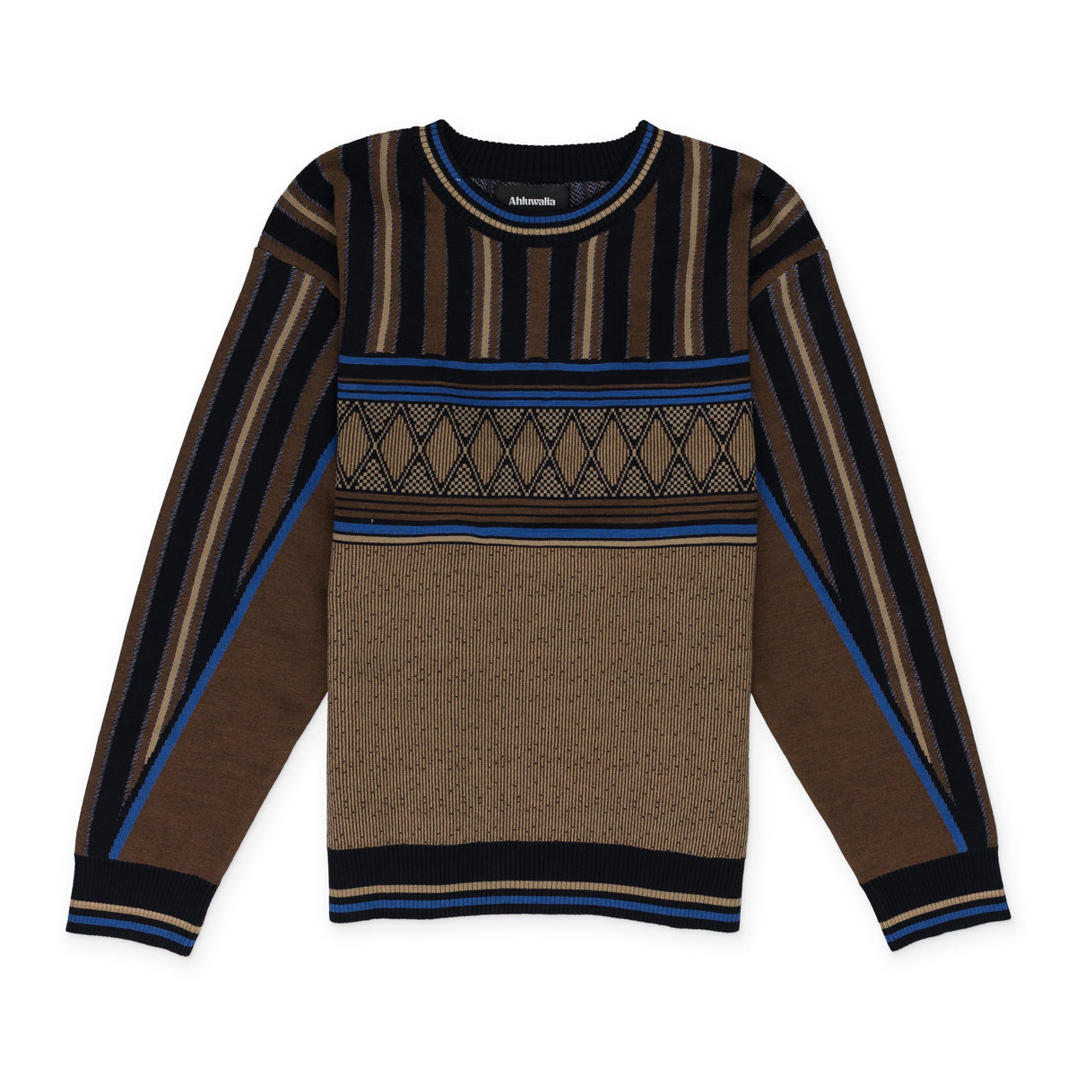 Brown Ahluwalia Kuti Knitted Crew Brown