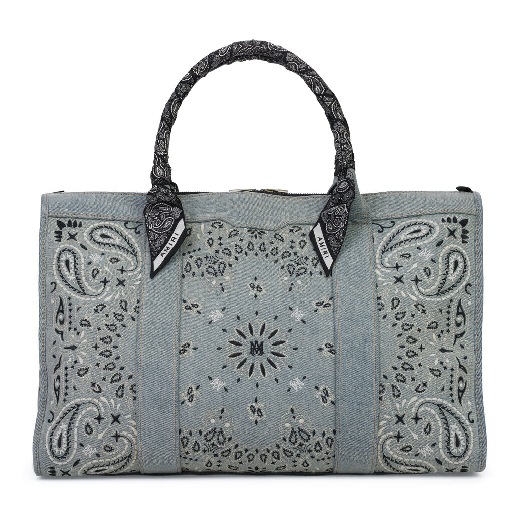Clay Indigo Bandana Denim Weekender Bag