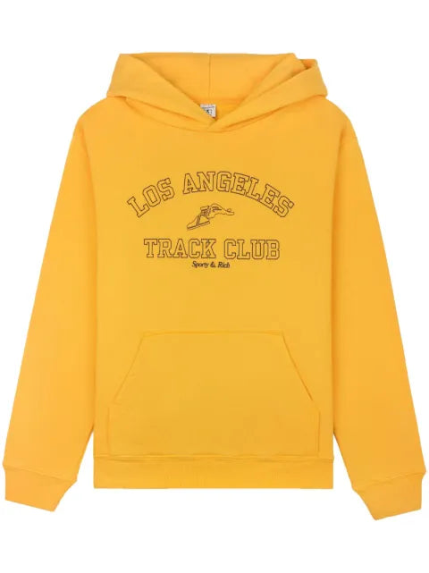 Sporty & Rich Track Club logo-print hoodie