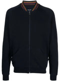 Paul Smith cotton 'Artist Stripe' zip lounge top