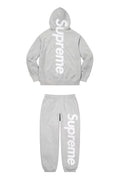 Supreme Side Logo Hoodie & Sweatpants Set – Heather Grey