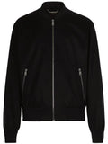 Dolce & Gabbana zip-up cashmere bomber jacket