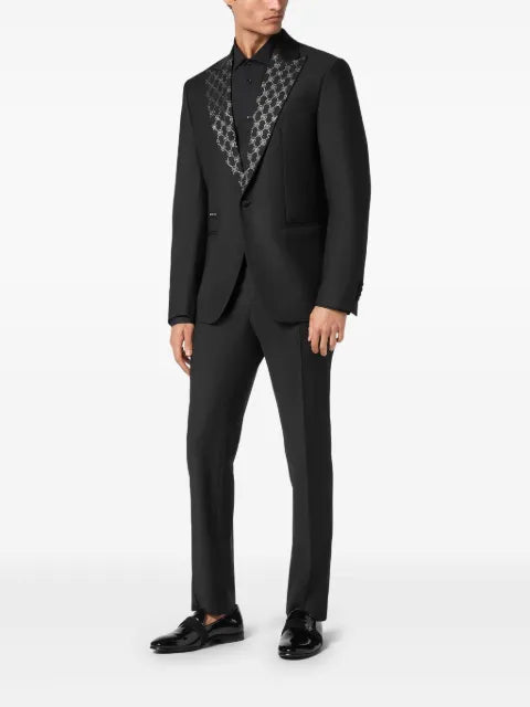 Philipp Plein monogram-pattern blazer