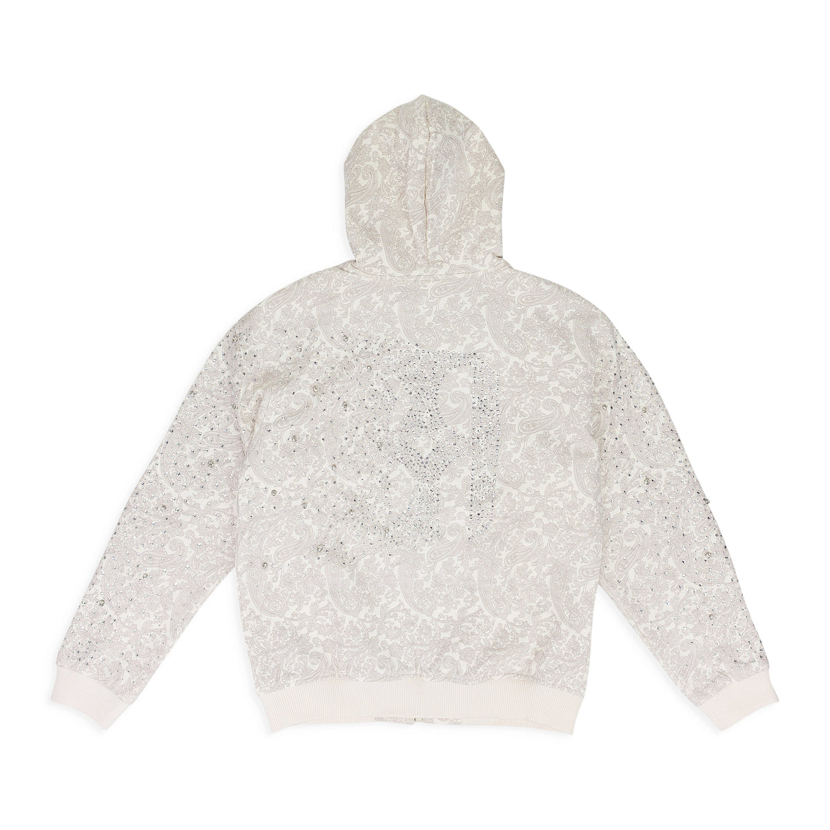 WHITE CASHEW BLOSSOM PEARL HOODIE