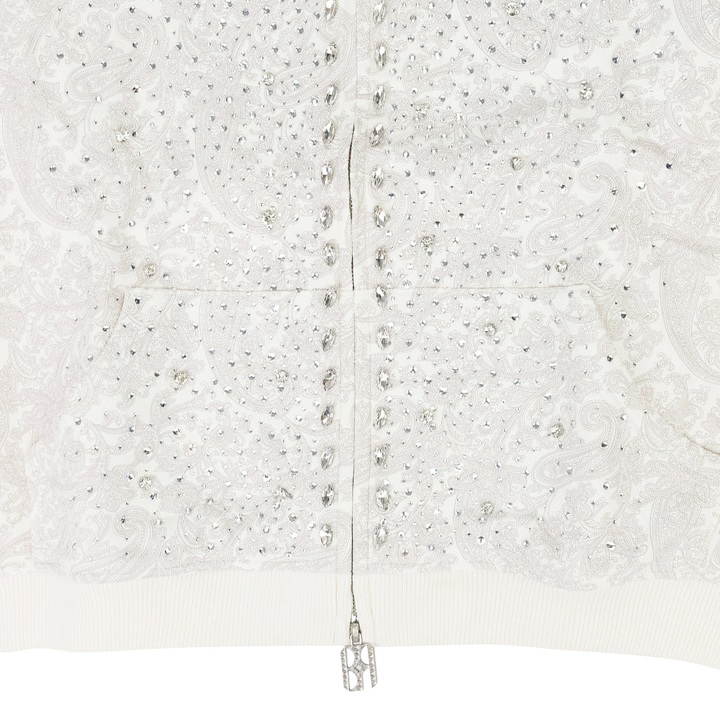 WHITE CASHEW BLOSSOM PEARL HOODIE