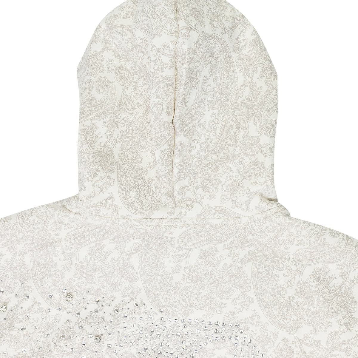 WHITE CASHEW BLOSSOM PEARL HOODIE