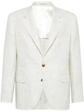 Brunello Cucinelli checked-pattern blazer