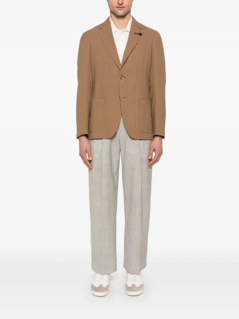 Lardini blazer with herringbone pattern