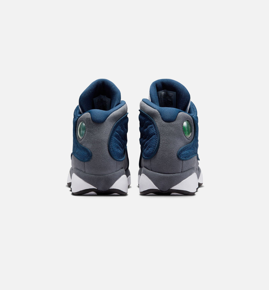 Air Jordan 13 Retro Navy and Flint Grey Grade School Lifestyle Shoe – Navy/University Blue/Flint Grey/White