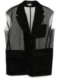 Black Comme Des Garçons sleeveless blazer