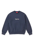 Supreme washed box logo "SS 25 - Navy" sweatshirt