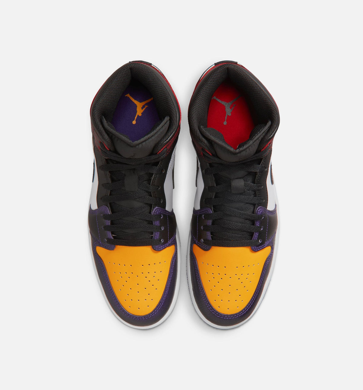 Air Jordan 1 Mid SE Men's Shoes – True Red / White / Court Purple / Black