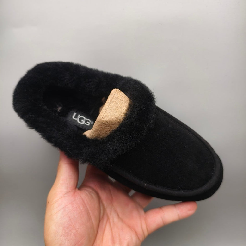 Black Slip-On Casual House Shoes — New Arrival | In Stock