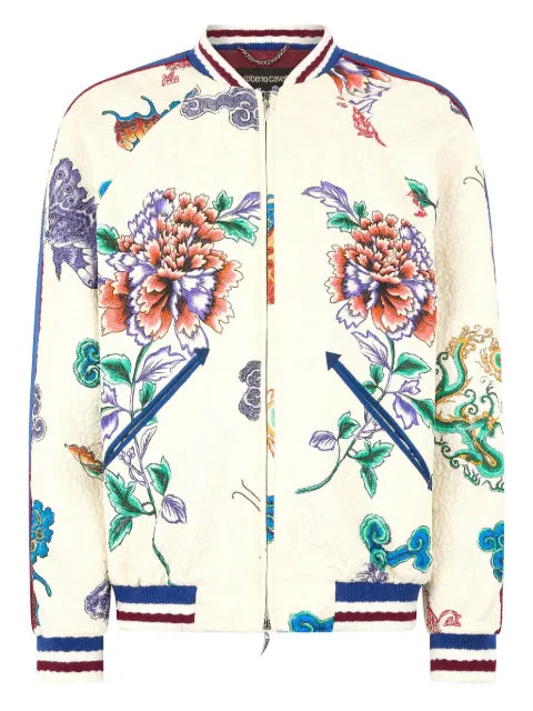 Roberto Cavalli quilted bomber jacket