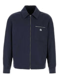 FENDI logo-appliqué zip-up jacket