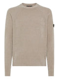 Peuterey Sironi 01 ribbed-panel logo-patch sweater