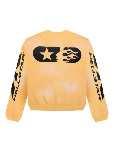 HELLSTAR crew-neck flame-print sweater