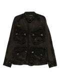 Julius distressed-effect denim jacket