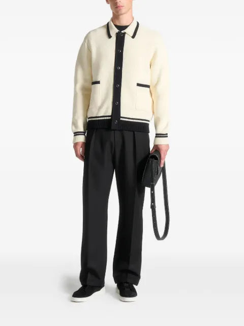Manière De Voir Julien classic combed cotton knit cardigan