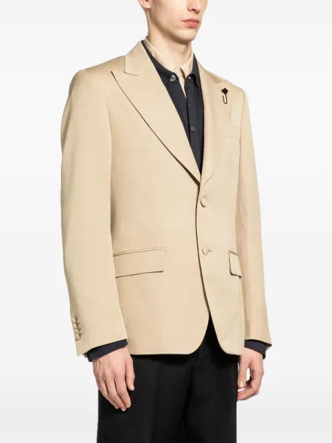 Lardini button notched lapel jacket