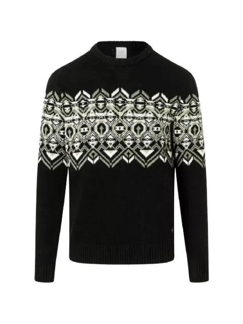 BOGNER Luci contrast-pattern sweater