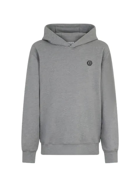 Philipp Plein hooded logo-patch sweatshirt