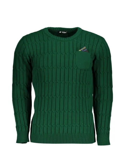 U.S. Grand cable-knit pocket-detail sweater