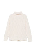 Eleventy cable-knit roll-neck sweater