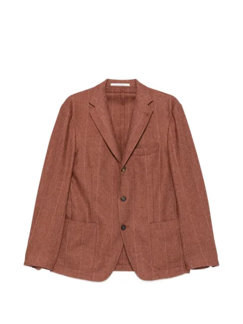 Eleventy pinstripe notched-lapel blazer