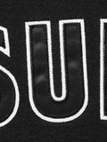 Supreme logo-patch zip-up jacket