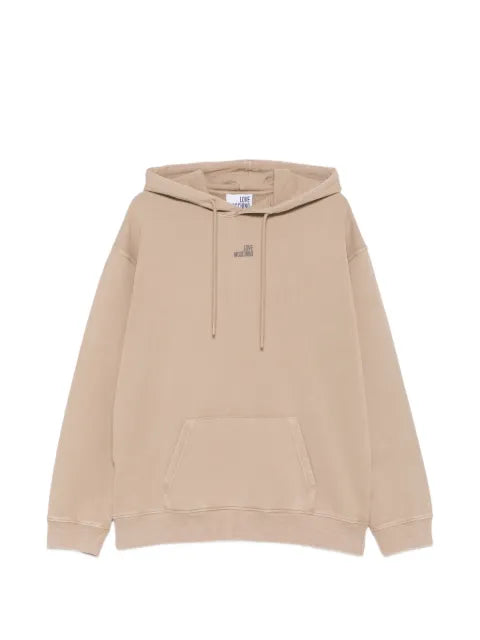 Love Moschino logo-print pouch-pocket hoodie