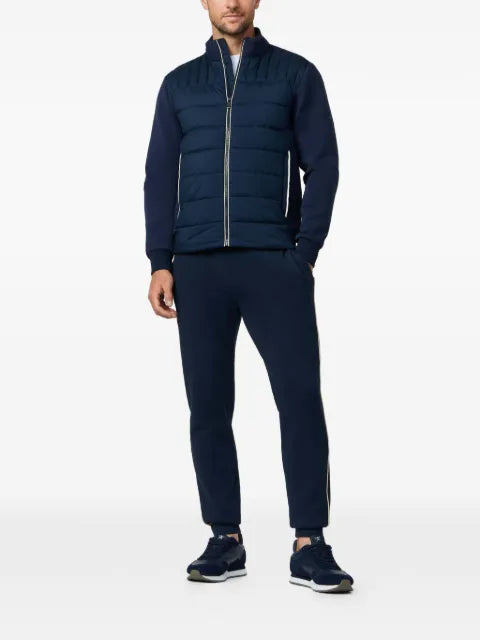 Hackett London Estate Hybrid quilted zip-up jacket