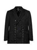 Simone Rocha eyelet-embellished double-breasted blazer