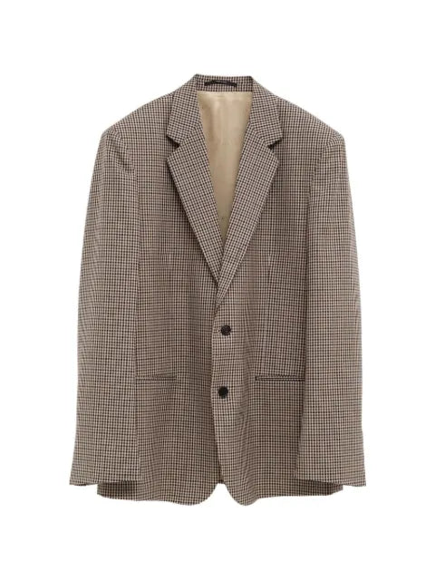 Gucci Gingham check-pattern notched-lapel blazer