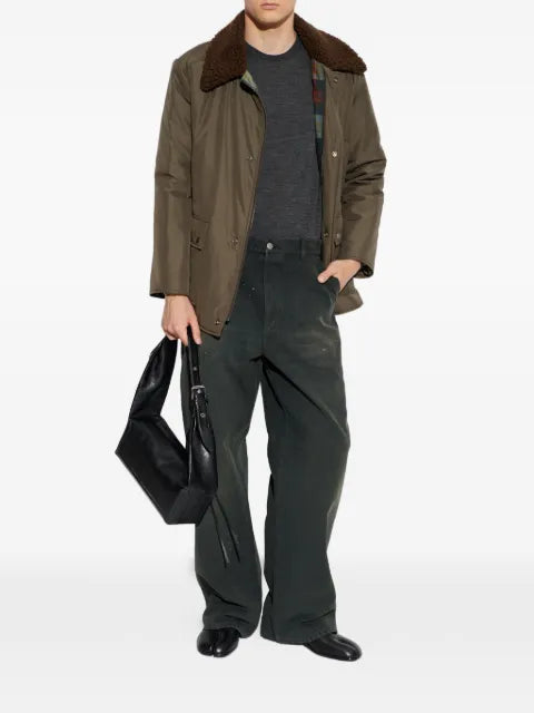 Maison Margiela shearling-collar flap-pocket jacket