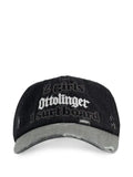 Ottolinger Distressed-slogan-print baseball cap