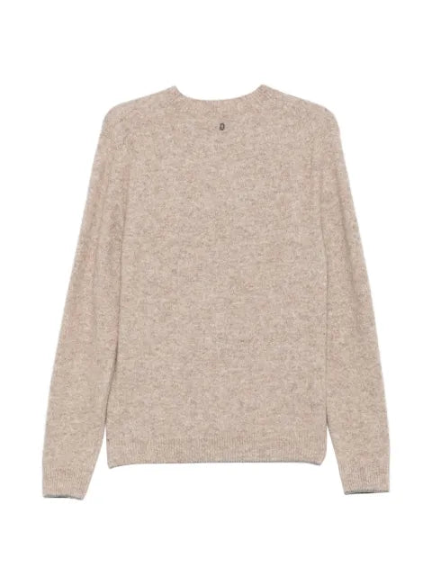 DONDUP logo-plaque crew-neck sweater