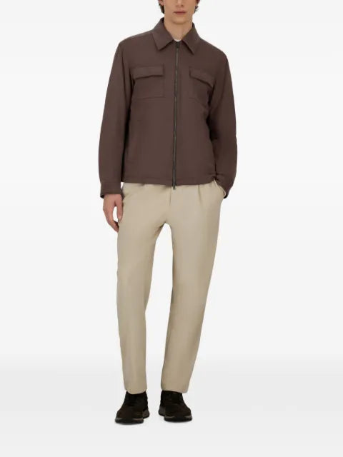 Herno suede-effect jacket