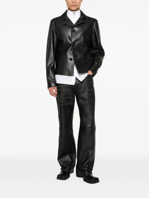 MM6 Maison Margiela button-fastening long-sleeve jacket